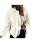 Srebrny zamek błyskawiczny bluza z kapturem z polaru futro płaszcz kobiety jesień zima ciepłe miękkie kurtki gruby pluszowy płas