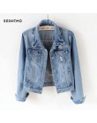 SEDUTMO 2018 Plus rozmiar 5XL kurtka dżinsowa kobiet chłopak Jean płaszcz Streetwear Harajuku w stylu Vintage, jesień, podstawow