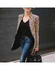 Kobiety Leopard wydrukowano Sexy Winter Warm płaszcz chroniący od wiatru sweter długi płaszcz Casual streetwear sweter rozpinany