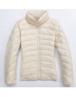 2019 marka 90% biały puch kaczy ultra lekkie kurtki kobiety jesień zimowe ocieplane kurtki płaszcz kobiet kieszeń na zamek błysk
