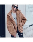 Jesień kurtka zimowa płaszcz damski 2019 moda koreański styl plus rozmiar kobiety teddy futro kobiet na co dzień kurtka kobieta 
