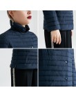MIEGOFCE 2019 krótki płaszcz damski i cienkie bawełniane kurtka watowana wiosna kobiet kurtka stylowa z kołnierzem nowa kolekcja