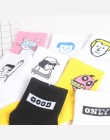 Harajuku Śliczne Wzorzyste Skarpetki Kobiety Cartoon Emoji List Bawełna Fajne Short Socks Skateboard Hipster Kostki Śmieszne Ska