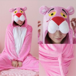 Flanelowe dorosłych zwierząt piżama jednorożec piżama dla kobiet Unisex Homewear Totoro Pikachu miękkie wygodne bielizna nocna z
