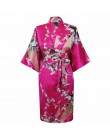 Sexy suknia ślubna dla panny młodej druhna opatrunek szata szary pani Kimono szlafrok duży rozmiar XXXL bielizna nocna kwiatowy 