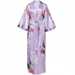 Sexy kobiety długa szata z kieszeni ślub panna młoda druhna szlafrok Rayon Kimono szlafrok duży rozmiar S-XXXL sukienka wieczoro