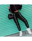 HOUZHOU spodnie Harem spodnie kobiety pełna długość luźne Jogger Mujer sportowe elastyczny pas czarny na co dzień walki z Street