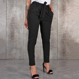 BornToGirl dorywczo szczupła szyfonowa cienkie spodnie dla kobiet wysokiej talii czarne Khaki zielone spodnie