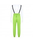 NCLAGEN stylowy kombinezon kieszenie kombinezony łańcuchy klamry damskie szelki spodnie luźne Streetwear Capris kobiece spodnie 