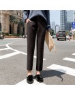 2019 jesień nowe damskie elastyczne wełniane spodnie damskie Plus Size spodnie typu casual czarne/szare spodnie Harem zimowe weł