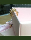 Błyszczące Wdzięku Kobiety Lady Fashion Srebrny Złoty Kryształ Rhinestone Ear Cuff Wrap Chrząstka Klip Kolczyk