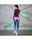 40 legginsy kobiety fioletowy 2019 legginsy kobiety siłownia trening w połowie talii spodnie Fitness elastyczne legginsy pantal