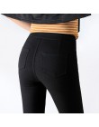 WKOUD 2019 Sexy stałe ołówek spodnie damskie legginsy pełnej długości wysokiej talii spodnie ze stretchem kobiet na co dzień nos