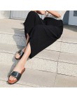 Kobiety szyfonowa luźne spodnie wysokiej talii potargane Hem cienkie plisowane trąbka spodnie typu casual NYZ sklep