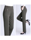Plus rozmiar 5XL dodać Velet mama spodnie 2018 stałe kolory wysoka talia na co dzień damskie spodnie elastyczne luźne proste jes