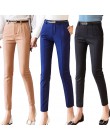 Spodnie damskie 2019 nowa kostka długość Capris kobiece legginsy Pantalon Femme odzież robocza Slim wysokiej talii elastyczny pa