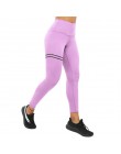 NORMOV odzież sportowa wysoka talia fitness legginsy spodnie damskie moda Patchwork trening Legging Stretch Slim odzież sportowa