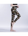 Nowy 2019 kamuflaż wydrukowano kobiety legginsy projektowania mody kobiet na co dzień poliester miękkie elastyczność spodnie Sex