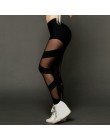 Legginsy dla kobiet moda wysoka elastyczność łączone kabaretki grenadyny Push Up legginsy aktywne spodnie Leginsy Damskie  YY
