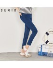 SEMIR nowe dżinsy dla kobiet 2019 w stylu Vintage Slim Style ołówek Jean dżins wysokiej jakości spodnie jeansowe dla 4 sezon spo