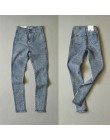 Wysokiej talii dżinsy dla kobiet na co dzień Stretch jesień Denim ołówek spodnie Lady Slim elastyczne spodnie jeansowe wiosna sp