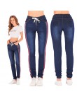 Kobiety duży rozmiar stretch plus luźne spodnie jeansowe elastyczne Plus szorty na co dzień przycięte kobiet dziewięć punktów Ca