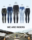 2168 Youaxon nowy czarny motocykl Biker Zip Jeans damskie średnio wysokie talii Stretch Denim spodnie obcisłe dżinsy silnika dla