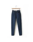GCAROL Euro styl klasyczny kobiety wysoka talia Denim Jeans rocznika szczupła mama styl dżinsy rurki dżins wysokiej jakości spod
