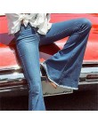 2019 panie Denim wysokiej talii Flare Jeans Boyfriend Jeans dla kobiet Skinny damskie spodnie nogi kobiece szerokie mama dżinsy 