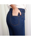 Dżinsy dla kobiet wysoka talia plus rozmiar skinny szary czarny niebieski mama dżinsy Denim ołówek spodnie 6XL