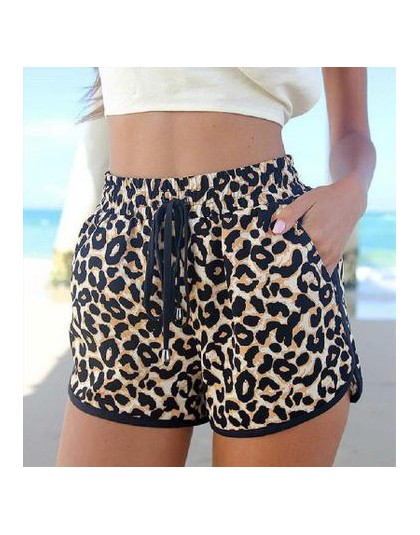 Moda lato kobiety Leopard Print spodnie europejska i amerykańska urocze Sexy panie na co dzień krótkie spodenki Feminino