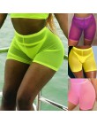 OMSJ 2018 moda Multicolors siatki Transaparent Sexy kobiet na co dzień szorty damskie wysokiej talii szorty letnie szorty Sexy s