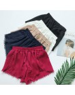 Lato nowy styl moda w stylu Vintage elastyczna wysokiej talii kobiece szorty szyfon damskie szorty na co dzień Boho plaża spodni