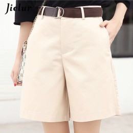 Jielur koreański moda na co dzień letnie spodenki kobiet luźne spodnie szerokie nogawki Pantalon Femme pas zielony biały wysokie