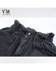 YuooMuoo 2019 lato czarne kobiety dżinsy szorty Harajuku elastyczna wysoka talia biały jeansowe spodenki vintage kieszenie krótk