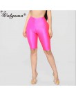 Colysmo odzież sportowa spodenki dla motocyklisty kobiet 2019 elastyczne spodenki z wysokim stanem lato różowy neon panie seksow