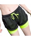 Lato podwójna warstwa spodenki damskie Skinny szorty fitness kobiety elastyczne spodenki na co dzień kobiet Joggings szorty muje