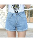 Spodenki jeansowe wysokiej talii Plus rozmiar XL kobiece krótkie dżinsy dla kobiet 2016 letnie panie gorące spodenki