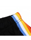 Sleeper 501 2019 nowy moda kobiety Rainbow drukuj Sport elastyczne krótkie spodnie szorty na co dzień nosić proste hot luźne da