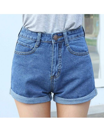 Spodenki jeansowe wysokiej talii Plus rozmiar XL kobiece krótkie dżinsy dla kobiet 2016 letnie panie gorące spodenki