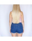 GOPLUS wysokiej talii spodenki jeansowe 2019 wiosna lato kobiet rocznika stałe spodenki dżinsowe dla kobiet panie szorty w dużyc