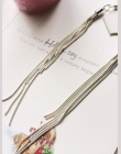 Jiayiqi Rocznika Długie Kolczyki Srebrny kolor Pomponem Kolczyki Wysokiej Jakości Kolczyki Biżuteria dla Kobiet Najlepszy Prezen