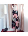 25 kolory 2019 czeski wysokiej talii kwiatowy Print letnie spódnice damskie Boho asymetryczna spódnica szyfonowa długie spódnice