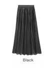 Wypróbuj drzewo lato jesień plisowana spódnica kobiet w stylu Vintage wysoka spódniczka z wysokim stanem stałe długie spódnice N
