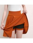 Surmiitro Plus rozmiar 4XL spodenki spódnice damskie 2019 lato linia Sun szkoła wysokiej talii plisowana spódnica kobiet koreańs