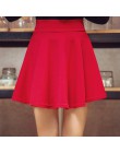 Danjeaner M-5XL 10 kolory kobiety wysokiej talii plisowana spódnica spodnie 2018 lato Super elastyczne Mini spódnice Faldas Muje