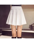 Danjeaner M-5XL 10 kolory kobiety wysokiej talii plisowana spódnica spodnie 2018 lato Super elastyczne Mini spódnice Faldas Muje