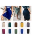 Wielu kolorach 2019 kobiety spódnica zima zamszowe stałe odzież robocza pakiet Hip ołówek spódnica trzy czwarte jesień zima Body
