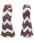 Moda damska Plus rozmiar podłogi długość Maxi spódnica z Stretch Floral Bodycon Spódnica na plażę w paski Casual długi spódnica 