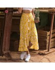 Conmoto długi żółty plaża czeski kobiety spódnica podział wzburzyć lato 2019 Tassel wysokiej talii spódnice przypadkowa kobieta 